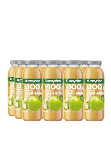 Kuzeyden %100 Sıkma Yeşil Elma Suyu 12x250ml