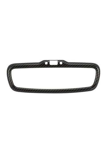 Konesam Alfa Romeo Giulia Stelvio 2016-2018 İç Mekan Ayna Çerçevesi, Karbon Fiber Desenli Abs Plastik, Kolay Kurulum, Çift Taraflı Yapıştırıcıyla