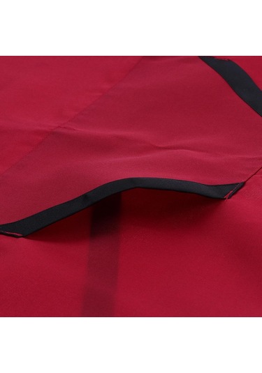 Suntek Unisex Bel Önlükleri Küçülmez Solmaz Quick Kitchen Kırmızı Siyah Kenar