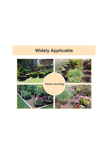 Yifomall Yeşil 50 Galon Dairesel Bitki Büyüme Çanta - Nokta Tkanması, İyi Havalandırma Ve Su Tükenmesi Sağlar, 90cmx30cm