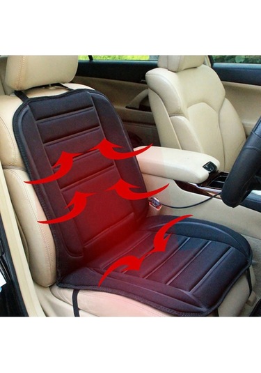 Yifomall 12v Araba Isıtmalı Koltuk Örtüsü - Tekli, Kaymaz Tasarım, Hızlı Isınma, Güvenli Bağlantı