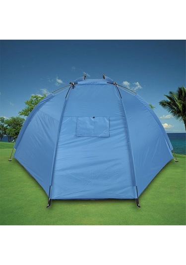 Lemestar Mavi İki Kişilik Taşınabilir Çadır - Balıkçılık, Plaj Ve Kamp İçin Hafif, Dayanıklı Ve Ventile Edilebilir Güneş Koruyucu Mavi