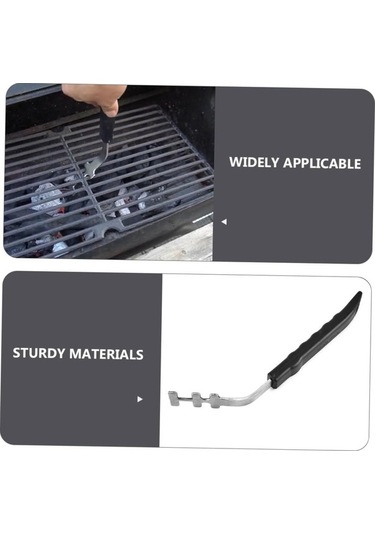 Fortunelane Paslanmaz Çelik Izgara Tutucu, Açık Barbekü Izgara Net Tutucu, Mutfak Gadget, Esansiyel Çelik