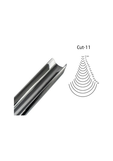 Kırschen Two Cherries Düz Tip Geniş Oluklu Iskarpela 12 Mm Cut11 3111012