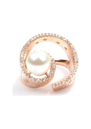 925 Ayar Gümüş 9 Tasarım Incili Yüzük (552867457)