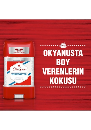 Old Spice Antiperspirant Whitewater Clear Erkek Jel 70 ML x 2
