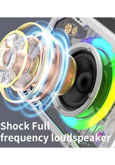 Ceylan Adam Vtn-82 Taşınabilir Kablosuz Işıklı Bluetooth Hoparlör Ses Değiştirme Özellikli