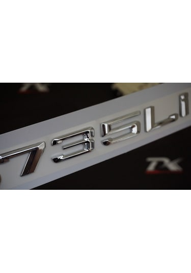 Bmw 735Li 735İ Bagaj Krom Metal 3M 3D Yazı Logo