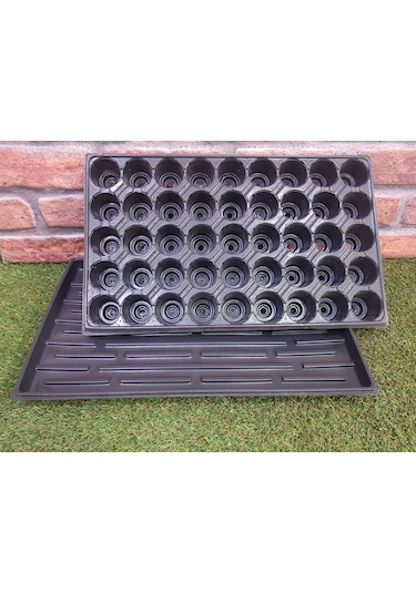 25 Adet 45 Göz Fide Viyolü 25Adet Fide Tepsisi Fide Viyol Altlığı