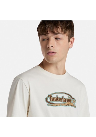 Timberland Erkek Tişört-tb0a6djycm91 Beyaz