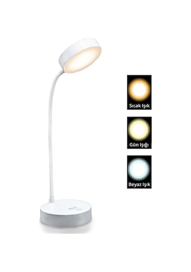 Şarjlı Dokunmatik Led Çalışma Okuma Işığı Flexible Masa Lambası 3 Diğer