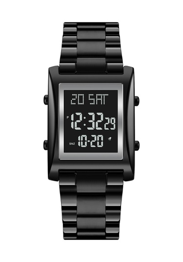 Dofolink Skmeı 1812 Erkek Dijital Saat - Çift Zaman, Geri Sayım, Stopwatch Ve 50m Su Geçirmez - Spor Ve İş İçin Siyah