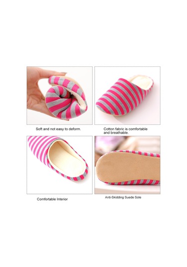 Yaozixa Evde Rahat Pamuklu Terlik - Kaymaz Tabanlı, Sessiz Ve Yumuşak Çiftler İçin Diğer