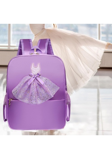 Suntek Bale Dans Sırt Çantası Sıradan Sevimli Ayakkabı Menekşe Dantel Menekşe