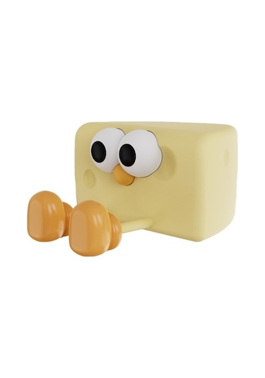 Metabagua Khalid Bain Peynir Peynir Gece Lambası Şarj Edilebilir Silikon Yatak Odası Uyku Atmosferi Şifa Atmosferi Pat Işık Ubteuh Mor - Sarı