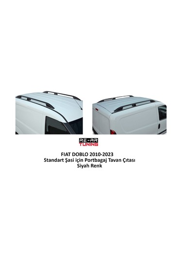 Doblo 2010-2023 Kısa-standart Şasi Portbagaj Tavan Çıtası / Siyah