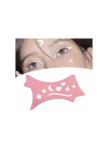 Suntek Lady Pink Için Eyeliner Stencil Çok Amaçlı Pembe