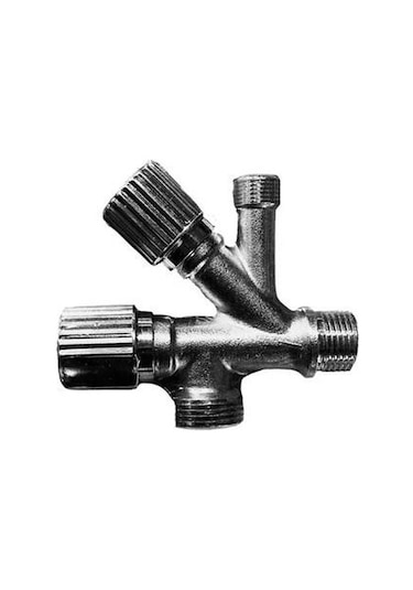 Asil Dual Krom Çatal Ara Musluk Gri