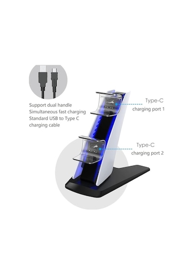 Yulong Ps5 Stand 2 Kol Şarj İstasyonu Dock Tp5-0585s