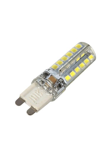 5x 5w G9 2835 Smd Lamba Silikon Gövde Spot Mısır Işığı 48 Adet Led Ampul Beyaz