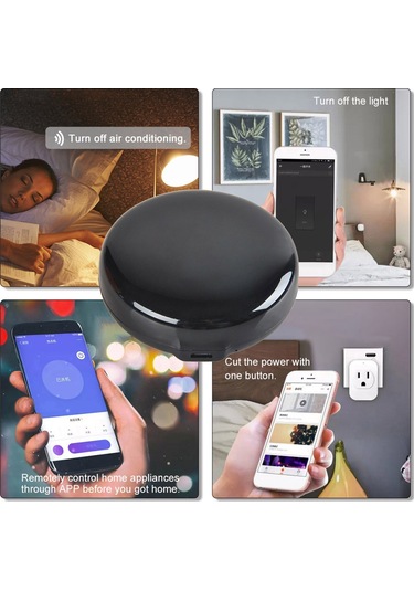 Xindoker Qra2 Akıllı Ev Ev Aletleri Kumandası - Tv, Klima, Fan Kontrolü, Wi-fi İle Uzak Erişim, Alexa Ve Google Asistan Desteği, Tuya Uygulaması, Siyah