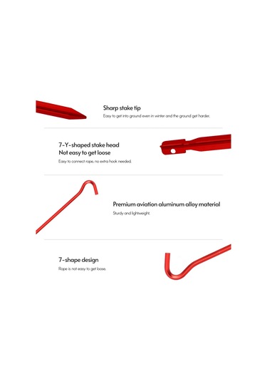 Shineyee Alüminyum Kamp Çadır Pini, 6 Adet, Üçgen Tip, Hafif, Yüksek Dayanıklı, Kayma Engeli, Siyah, Depolama Çantası İçerir Siyah