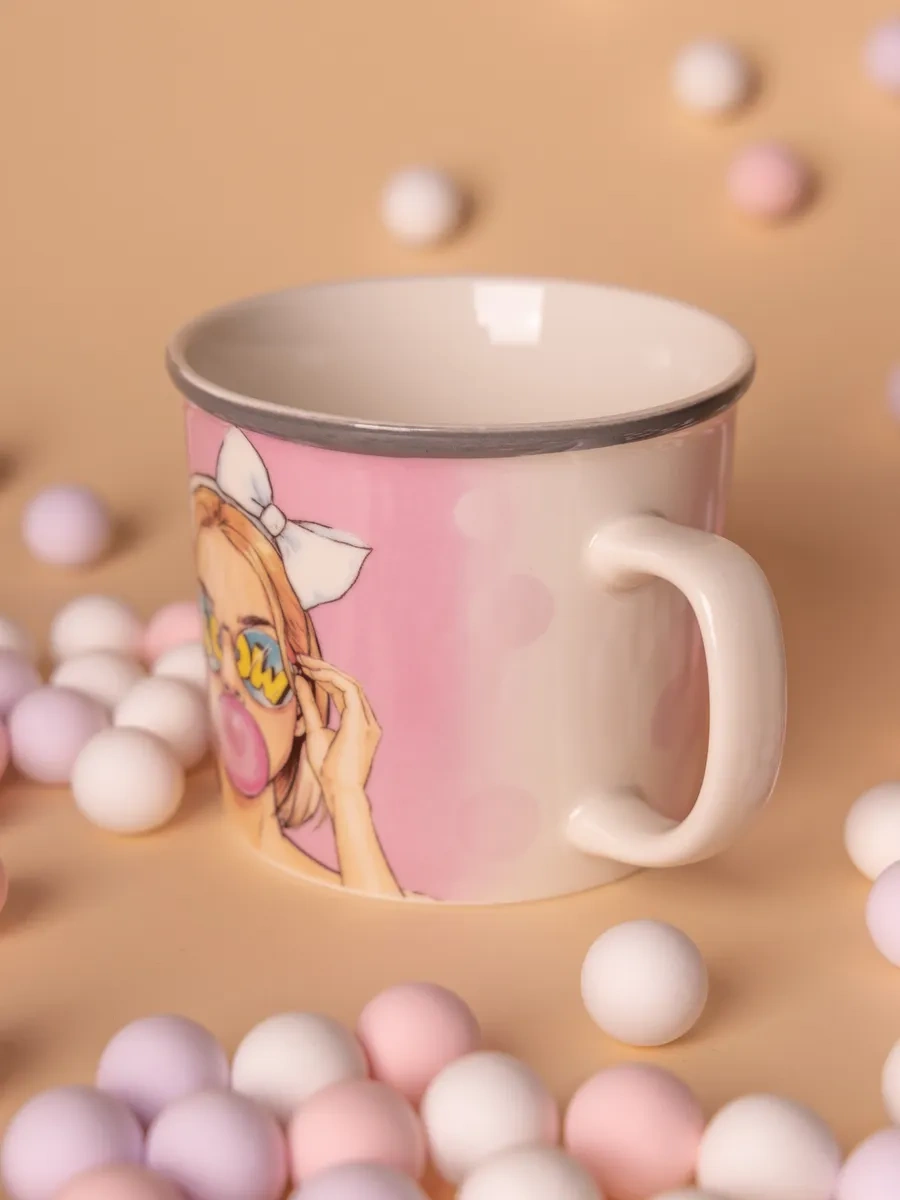 Lefard Çay Ve Kahve İçin 370 Ml Porselen Kupa 311003637 Pembe