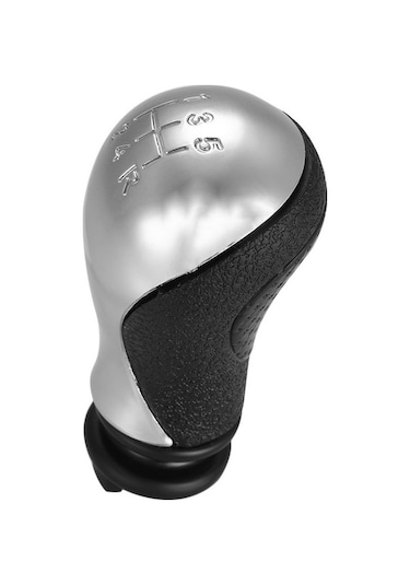 Dancemonkey Citroen C5 Xsara Picasso 1999-2008 5 Vitesli Ergonomik Vites Topuzu - Siyah&gümüş Siyah Siyah