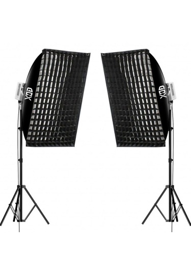 Gdx Ml230w Bicolor Video Ve Fotoğraf 60x90 Gridli Softbox İkili S