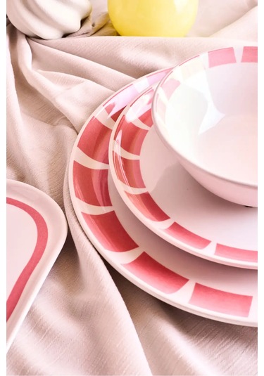 La Dolce Vita 8 Parça 2 Kişilik Yemek Takımı Cokrenklı Desenli