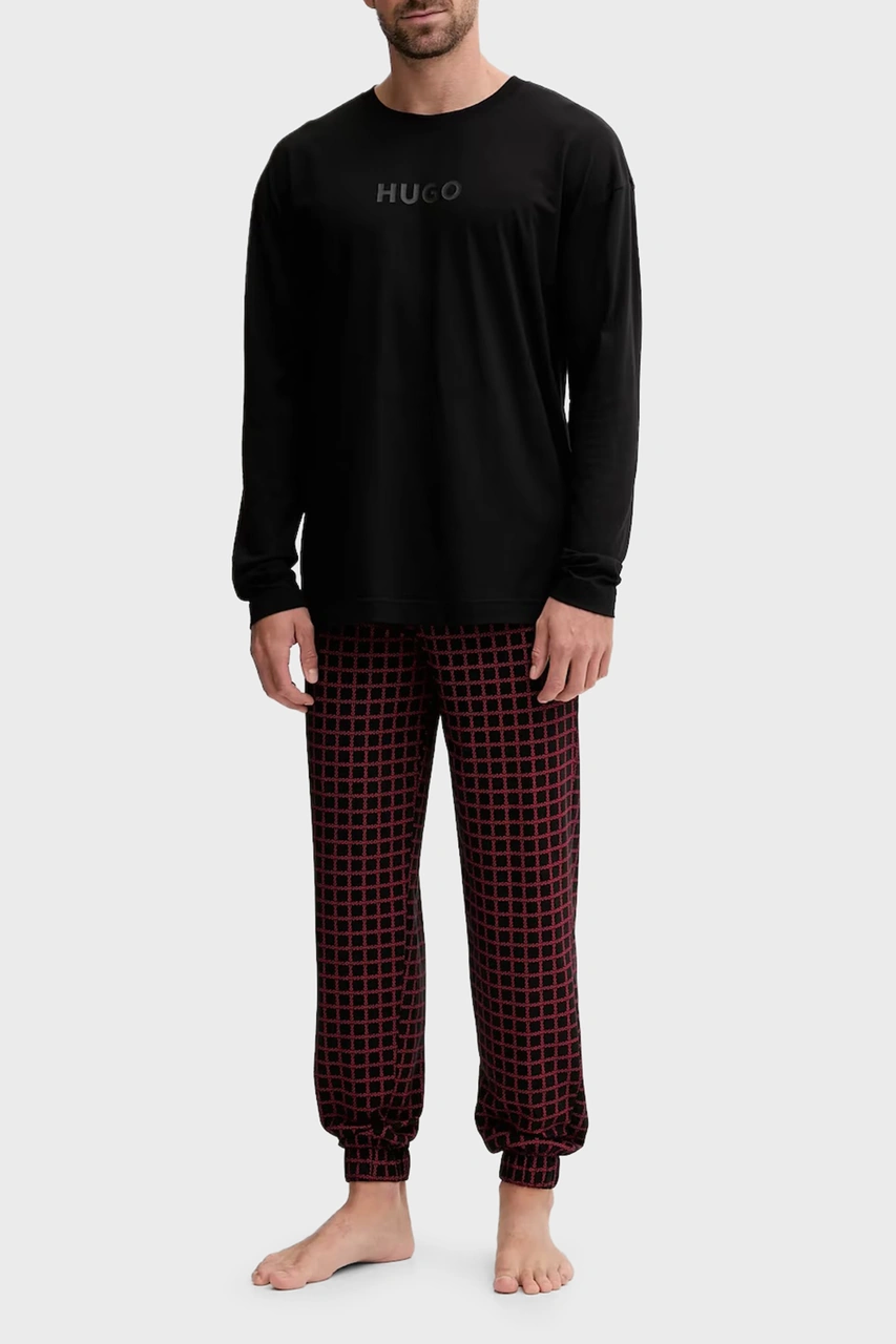 Hugo Erkek Pijama Takımı 50550098 961 Siyah Siyah