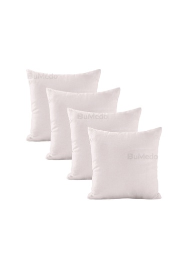 Dekoratif 4'lü Kırlent Yastık Kılıfı Seti - 42 X 42 Cm - Krem