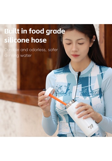 West Bıkıng Yp0721053 550ml Paslanmaz Çelik Yalıtımlı Şişe Spor Bisiklet Su Şişesi Bpa İçermez, Fda Yok Beyaz