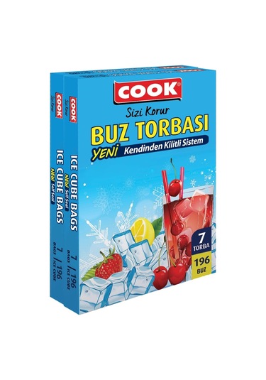 Cook Kendinden Kilitli Buz Torbası 7'li 2 Paket