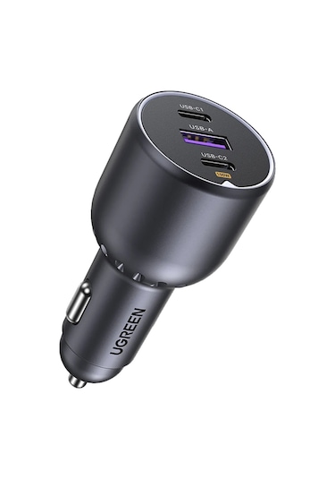 Ugreen 130w 3 Portlu Araç İçi Şarj Cihazı Çakmaklı