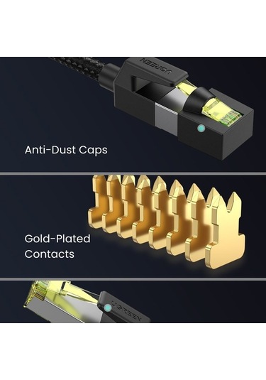 Ebitda 80421 Cat7 10 Gbps Rj45 Kablosu 1m - Yüksek Hızlı Ethernet Kablo - Ugreen