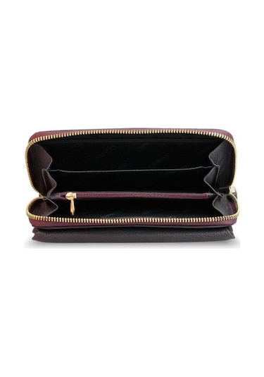 Guard Mat Bordo Hakiki Deri Kadın Cüzdanı P1263 Bordo