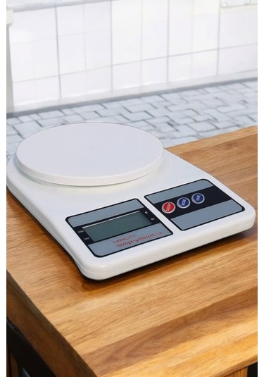 10 Kg Kapasiteli Hassas Dijital Mutfak Tartısı Beyaz