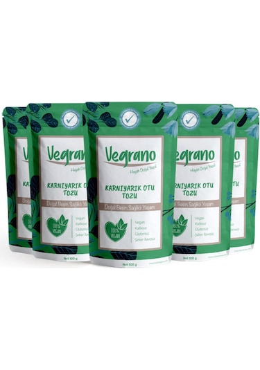Vegrano Karnıyarık Otu Tozu 5 x 100 G