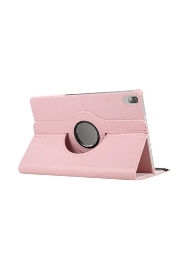 Kilifone - Lenovo Uyumlu Lenovo Tab P11 Pro 11.2" 2.nesil - Kılıf 360 Dönebilen Stand Olabilen Koruyucu Tablet Kılıfı - Pembe