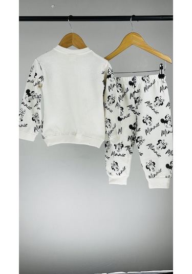 Kız Bebek 2 Li Günlük Pamuklu Takım Alt Üst Günlük Şık Set 6 24 A Beyaz