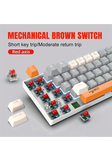 Fastbuy Mini Mekanik Klavye, Dizüstü & Mac Uyumluluğu, Kompakt Tasarım, Windows, Kablolu