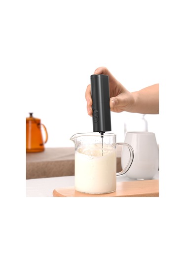 Reedark Duvar Montajlı Elektrikli Süt Köpürtücü, 30 Saniyede Köpük, Type-c Şarj, 304 Çelik, Düşük Gürültü, Multifonksiyonel Pil Yok Siyah