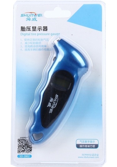 Sones Shunweı Sd-2802 Dijital Lastik Basıncı Ölçer 150 Psı 4 Ayar Mavi