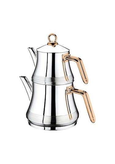 Oms Çaydanlık Çelik Takımı M Bakır 8075