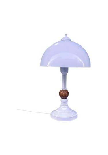 Piedre Sıvama Metal Abajur Beyaz Beyaz