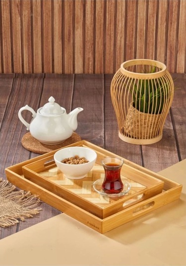 Cooker Ckr3465-k Küçük Bambu Tepsi 33x23cm 1 Adet