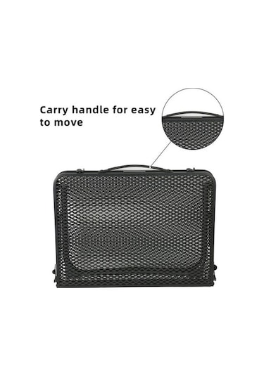 Bloomnest Pratik Renkli Piknik Panel Örgülü Masası Yüzeyi, Taşınabilir Kamp Masası, Katlanır Kanatlı, Hafif Çelik Barbekü Açık - Çok Renkli Çok Renkli