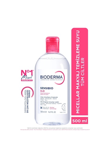 Bioderma Sensibio H2O Yüz ve Makyaj Temizleme Suyu 500 ML