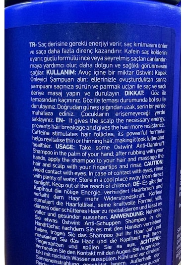 Ostwint Kepek Önleyici Erkek Şampuan 1000 Ml